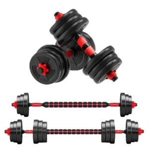 Adjustable Dumbbell-to-Barbell Strength Training Set