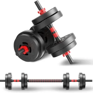 Adjustable 2-in-1 Dumbbell Barbell Set