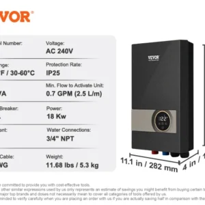 SucceBuy Instant Electric Water Heater