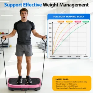 Portable Quiet Magnetic Vibration Fitness Platform